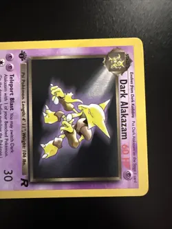 Dark Alakazam 18/82 Team Rocket 1st edition Non Holo Pokemon - Image 3