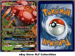2019 Pokemon, S&M Cosmic Eclipse, #4/236 Vileplume GX, Holo Ultra Rare - Image 1