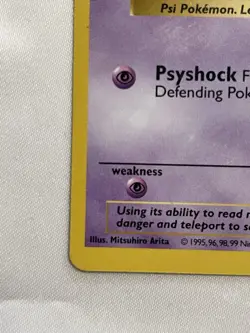 Pokemon TCG Pokemon Abra 1999 Base Set Shadowless 43/102 LP ⚫ - Image 2