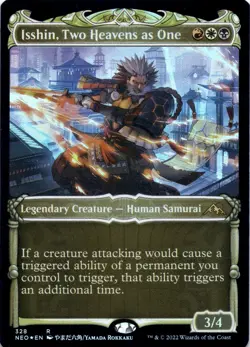 Isshin, Two Heavens as One FOIL SHOWCASE Kamigawa: Neon Dynasty Magic MTG NM - Image 1