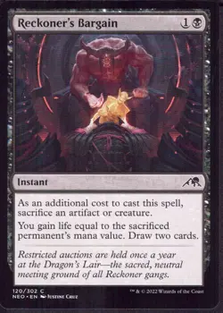 Reckoner's Bargain - Kamigawa: Neon Dynasty - Magic MTG NM - Image 1