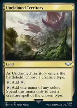 1 x Unclaimed Territory - Universes Beyond: Warhammer 40,000 - NM-Mint - MTG - Image 1