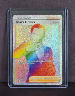 Boss's Orders (Secret) 200/192 Rebel Clash Holo *NEAR MINT* Rainbow Pokemon TCG - Image 1