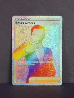 Boss's Orders (Secret) 200/192 Rebel Clash Holo *NEAR MINT* Rainbow Pokemon TCG - Image 2
