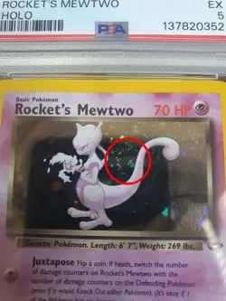 Rocket's Mewtwo 14/132 2000 Holo Swirl - PSA 5 - Gym Challenge - Pokemon Card - Image 5