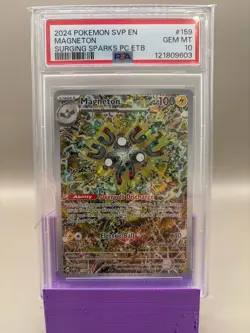 PSA 10 GEM Mint - Magneton #159 Pokemon Center Surging Sparks ETB Promo , Graded - Image 1