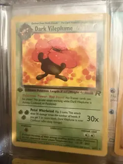 Pokemon TCG Dark Vileplume 1st Edition Team Rocket - Image 1