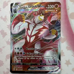 Pokemon Single Strike Urshifu VMAX Regieleki VMAX Holo Lot 2 English 2021 - Image 3