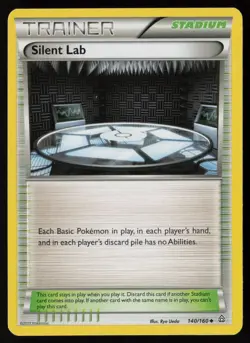 Silent Lab 140/160 Pokemon Primal Clash Uncommon Near Mint - Image 1