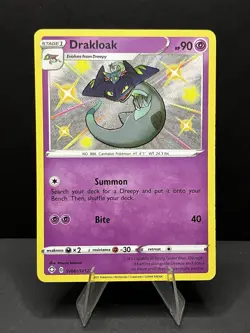 Pokemon - TCG Drakloak Shining Fates Sv061/Sv122 Holo Shiny Holo Rare - LP Cond. - Image 1