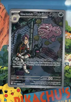 Pokemon TCG Team Rocket's Weezing 199/182 Sv10: Destined Rivals Holo NM/M - Image 1