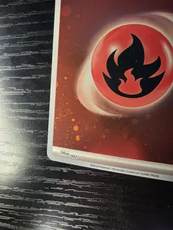 Pokemon 151 Basic Fire Energy 002 HD Cosmos Holo Swirl - Image 2