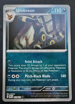 Pokemon TCG Umbreon (Master Ball) 059/131 SV: Prismatic Evolutions Rare NM - Image 1