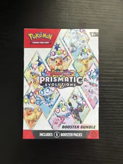 Pokemon TCG Scarlet & Violet Prismatic Evolutions Booster Bundle 6 Packs - Image 1