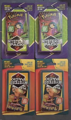 4x LOT of SEALED Walgreens Pokemon Mystery pack BOOSTER (2) 2021 + (2) 2022 - Image 1
