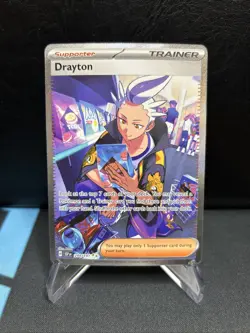 DRAYTON 244/191 Pokemon Surging Sparks Special Illustration Rare SIR Full Art - Image 1