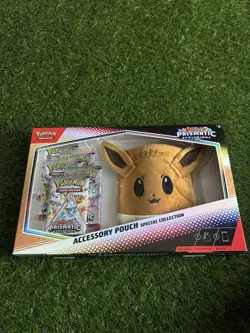 Pokemon Prismatic Evolutions Accessory Pouch Special Collection SEALED - Image 1