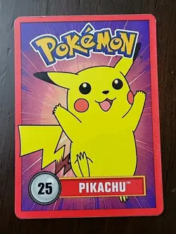 LP! Pokemon Pikachu 25 Betty Crocker Fruit Roll-Up Nintendo 1998 Official Promo - Image 1