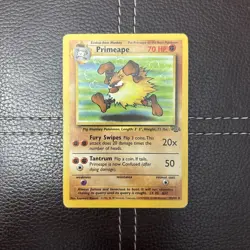 Pokemon TCG - Primeape - 43/64 - Jungle - MP Unlimited Uncommon (1999) - Image 1