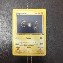 Pokemon TCG - Magnemite - 60/82 - Team Rocket - HP Unlimited Common (2000) - Image 1