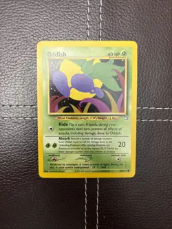 Pokemon TCG - Oddish - 68/111 - Neo Genesis - NM Unlimited Common (2000) - Image 1