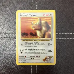 Pokemon TCG - Blaine's Tauros - 64/132 - Gym Heroes - NM Common (2000) - Image 1
