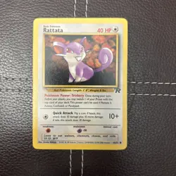 Pokemon TCG - Rattata - 66/82 - Team Rocket - NM Unlimited Common (2000) - Image 1