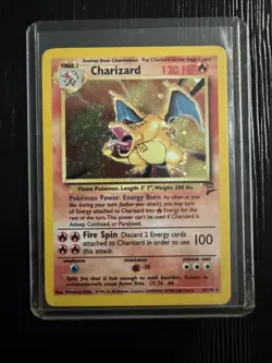 2000 Pokemon Game Base Set 2 II Charizard 4/130 Holo Foil Rare WOTC - Image 1