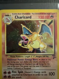 2000 Pokemon Game Base Set 2 II Charizard 4/130 Holo Foil Rare WOTC - Image 2