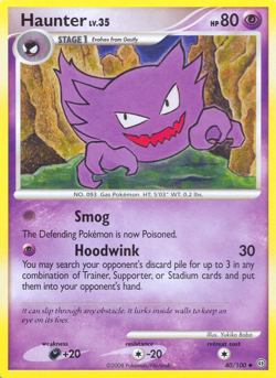 Haunter 40/100 Uncommon Stormfront Pokemon MP - Image 4