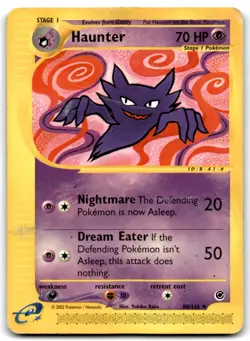 Haunter 2002 Pokemon Expedition Uncommon #80/165 - HP/DMG - Image 1
