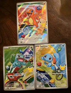 Pokemon TCG Phantasmal Flames Promo Lot - Squirtle, Bulbasaur, Charmander - Image 1