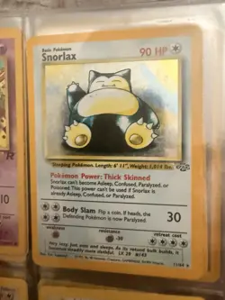 Pokemon TCG Original Snorlax Holographic Jungle Set - Image 1