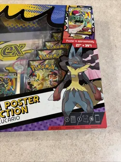 Pokemon Mega Evolution Ascended Heros Premium Poster Collection Mega Lucario NEW - Image 3