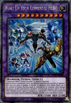 Wake Up Your Elemental HERO - Quarter Century Secret MP24-EN018 - NM - YuGiOh - Image 1