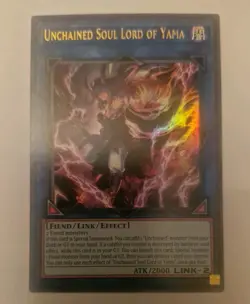 1x UNCHAINED SOUL LORD OF YAMA DUNE-EN049 Ultra Rare 1st Edition Mint/NM Yugioh - Image 1