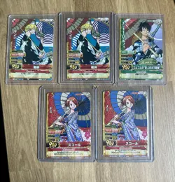 2011 ONE PIECE ONEPY BERRY MATCH MEMORIAL MATCH SHEET LOT C250 NAMI LUFFY SANJI - Image 1