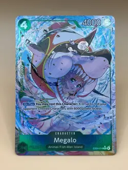 One Piece ~ Megalo EB04-018 R ALT ART ~ The Azure Sea's Seven ENGLISH OP14 : NM - Image 1