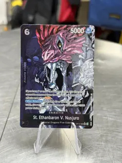 St. Ethanbaron V. Nusjuro (Alternate Art) OP13-080 Carrying On His Will Foil - Image 1