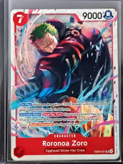 Roronoa Zoro EB04-007 SR Adventure on Kami's Island One Piece Foil Near Mint - Image 1