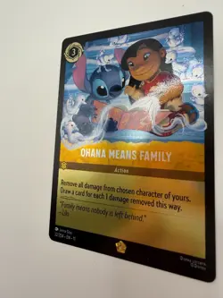 Disney Lorcana Ohana Means Family 32/204 Legendary Cold Foil Card NM Winterspell - Image 2