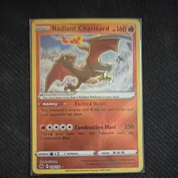 Pokemon Radiant Charizard 020/159 Crown Zenith Radiant Rare Holo Card - Image 1