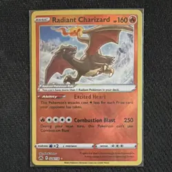 Pokemon Radiant Charizard 020/159 Crown Zenith Radiant Rare Holo Card - Image 3