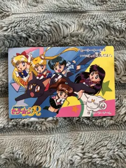 Vintage 90s Sailor Moon Card -Mars Mercury Jupiter Venus Luna Artemis No.16 - Image 1
