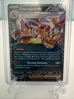 Pokemon TCG Charizard EX 196 Black Star Promo Holo Card S&V - Image 1