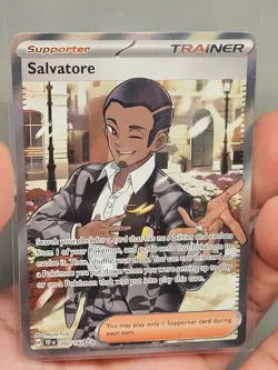 Salvatore 202/162 Temporal Forces (TEF) NM Full Art Pokemon Card - Image 1