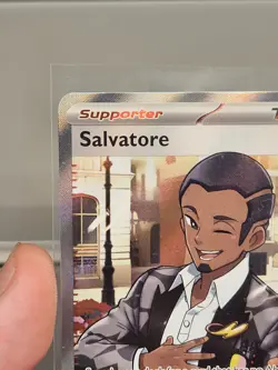 Salvatore 202/162 Temporal Forces (TEF) NM Full Art Pokemon Card - Image 2