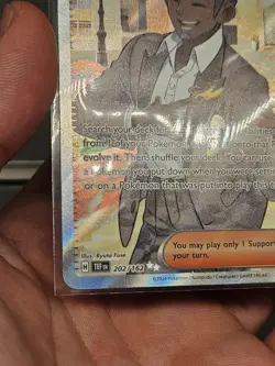 Salvatore 202/162 Temporal Forces (TEF) NM Full Art Pokemon Card - Image 5