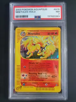 Ninetales H19/H32 2003 Holo - PSA 7 - Aquapolis Set - Pokemon Card - Image 3