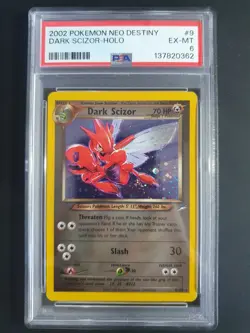 Dark Scizor 9/105 2002 Holo Swirl - PSA 6 - Neo Destiny Set - Pokemon Card - Image 3